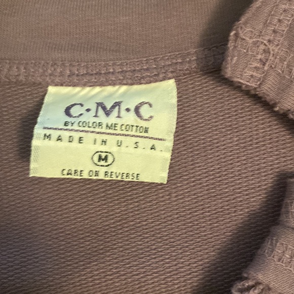 Color Me Cotton Belted, button-up sweatshirt jacket - Picture 5 of 8